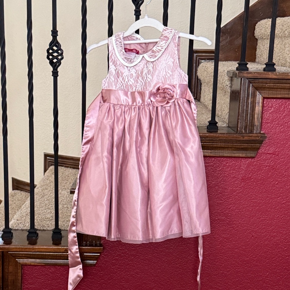 Elegant Pink Kids Formal Dress